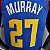 Regata Basquete NBA Denver Nuggets Murray 27 Azul Edição Jogador Silk - Imagem 7