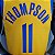 Regata Basquete NBA Golden State Warriors Thompson 11 Amarela Edição Jogador Silk - Imagem 3