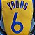 Regata Basquete NBA Golden State Warriors Young 6 Amarela Edição Jogador Silk - Imagem 9