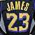 Regata Basquete NBA Los Angeles Lakers James 23 Edição Jogador Silk - Imagem 4