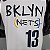 Regata Basquete NBA Brooklyn Nets Harden 13 Branca Edição Jogador Silk - Imagem 4
