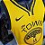Regata Basquete NBA Golden State Warriors Thompson 11 Amarela E Preta Edição Jogador Silk - Imagem 9