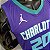 Regata Basquete NBA Charlotte Hornets Hayward 20 Roxa Edição Jogador Silk - Imagem 8