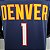 Regata Basquete NBA Denver Nuggets Porter Jr 1 Azul Escuro Edição Jogador Silk - Imagem 3