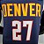 Regata Basquete NBA Denver Nuggets Murray 27 Azul Escuro Edição Jogador Silk - Imagem 5