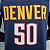 Regata Basquete NBA Denver Nuggets Gordon 50 Azul Escuro Edição Jogador Silk - Imagem 4