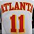 Regata Basquete NBA Atlanta Hawks Young 11 Branca Edição Jogador Silk - Imagem 5