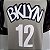 Regata Basquete NBA Brooklyn Nets Harris 12 Cinza Edição Jogador Silk - Imagem 3