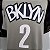 Regata Basquete NBA Brooklyn Nets Griffin 2 Cinza Edição Jogador Silk - Imagem 6