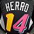 Regata Basquete NBA Miami Heat Herro 14 Preta Edição Jogador Silk 2022 - Imagem 5