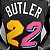 Regata Basquete NBA Miami Heat Butler 22 Preta Edição Jogador Silk 2022 - Imagem 5