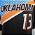 Regata Basquete NBA Oklahoma George 13 Preta Edição Jogador Silk - Imagem 3