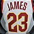 Regata Basquete NBA Cleveland Cavaliers James 23 Branca Edição Jogador Silk 2021 - Imagem 3