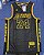 Regata Basquete NBA Lakers Bryant 24 Preto Com Dourado Edição Jogador Silk - Imagem 1
