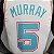 Regata Basquete NBA San Antonio Spurs Murray 5 Branca Edição Jogador Silk 2022 - Imagem 4