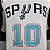 Regata Basquete NBA San Antonio Spurs Derozan 10 Branca Edição Jogador Silk 2022 - Imagem 3