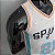 Regata Basquete NBA San Antonio Spurs Duncan 21 Branca Edição Jogador Silk 2022 - Imagem 10