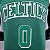 Regata Basquete NBA Boston Celtics Tatum 0 Verde Edição Jogador Silk 2022 - Imagem 3