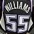 Regata Basquete NBA Sacramento Kings Willians 55 Preta Edição Jogador Silk 2022 - Imagem 5