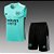Kit Treino Conjunto Arsenal Verde Água Regata E Short  Masculino 2021 / 2022 - Imagem 1