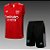 Kit Treino Conjunto Arsenal Vermelho Regat E Short Masculino 2021 / 2022 - Imagem 1