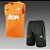 Kit Treino Conjunto Manchester United Laranja Regata E Short Masculino 2021 / 2022 - Imagem 1