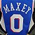 Regata Basquete NBA Philadelphia 76ers 75º aniversário Azul Maxey 0 Edição Jogador Silk - Imagem 8