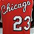 Regata Basquete NBA Chicago Bulls 75º aniversário Jordan 23 Vermelha Edição Jogador Silk - Imagem 7