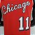 Regata Basquete NBA Chicago Bulls 75º aniversário DeRozan 11 Vermelha Edição Jogador Silk - Imagem 8