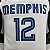 Regata Basquete NBA Memphis Grizzlies 75º aniversário Morant 12 Branca Edição Jogador Silk - Imagem 7