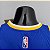 Regata Basquete NBA Golden State Warriors 75º aniversário Thompson 11 Azul Edição Jogador Silk - Imagem 4
