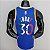 Regata Basquete NBA Golden State Warriors 75º aniversário Curry 30 Azul Edição Jogador Silk - Imagem 2