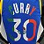 Regata Basquete NBA Golden State Warriors 75º aniversário Curry 30 Azul Edição Jogador Silk - Imagem 4