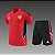 Kit Treino Conjunto Manchester United Vermelho E Preto Treino manga curta 2022 / 2023 - Imagem 3