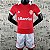 Novo Kit Infantil Internacional 1 Vermelho Camisa e Short  2022 / 2023 - Imagem 1