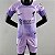 Novo Kit Infantil Liverpool Goleiro Lilás Camisa e Short  2022 / 2023 - Imagem 1