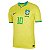 Nova Camisa Brasil 1 Amarela Neymar Jr 10 Torcedor 2022 / 2023 - Imagem 2