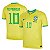 Nova Camisa Brasil 1 Amarela Neymar Jr 10 Torcedor 2022 / 2023 - Imagem 3