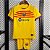 Kit Infantil Barcelona 4 Amarelo Camisa e Short 2023 / 2024 - Imagem 1