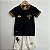 Novo Kit Infantil Vasco Preto Camisa e Short  2023 / 2024 - Imagem 1