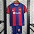 Novo Kit Infantil Barcelona 1 Camisa e Short 2023 / 2024 - Imagem 1