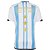 Nova Camisa Argentina 1 Estampa Campeão do Mundo Com Patch Campeão Do Mundo Torcedor Masculina 2022 - Imagem 1
