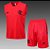 Kit Treino Conjunto Flamengo Vermelho Regata E Short Masculino 2023 / 2024 - Imagem 1