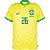 Nova Camisa Brasil 1 Amarela Martinelli 26 Torcedor 2022 / 2023 - Imagem 2
