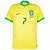 Nova Camisa Brasil 1 Amarela L.Paqueta 7 Torcedor 2022 / 2023 - Imagem 2