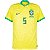 Nova Camisa Brasil 1 Amarela Casemiro 5 Torcedor 2022 / 2023 - Imagem 2