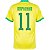 Nova Camisa Brasil 1 Amarela Raphinha 11 Torcedor 2022 / 2023 - Imagem 1