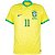 Nova Camisa Brasil 1 Amarela Raphinha 11 Torcedor 2022 / 2023 - Imagem 2