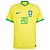 Nova Camisa Brasil 1 Amarela Vini Jr 20 Torcedor 2022 / 2023 - Imagem 2
