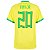 Nova Camisa Brasil 1 Amarela Vini Jr 20 Torcedor 2022 / 2023 - Imagem 1